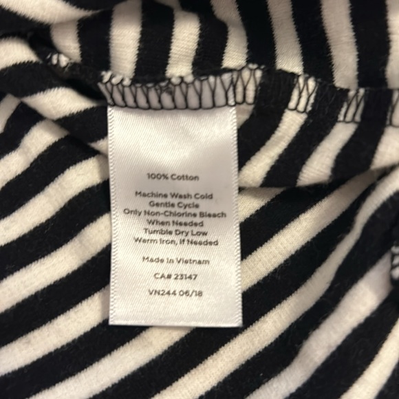 Talbots black and white striped tunic size L very thick material - Picture 5 of 6
